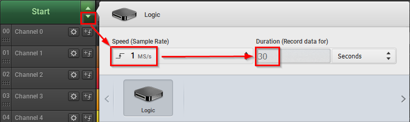 Start Parameters